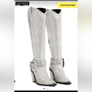 Dolls Kill Rhinestone Cowboy Boots barely worn